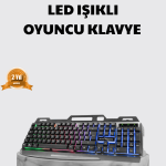 Profesyonel Oyuncu Klavye Mouse Seti – RGB Işıklı, Türkçe Q, DPI Ayarlı, Dayanıklı Gövde - Vipsepet