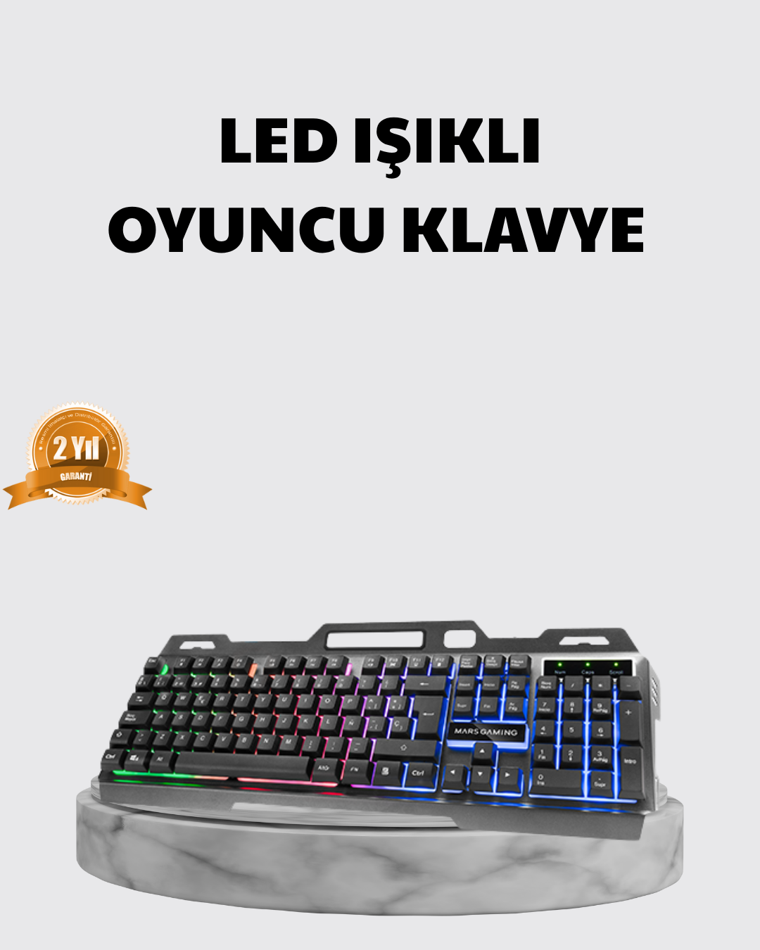 3-185 Profesyonel Oyuncu Klavye Mouse Seti – RGB Işıklı, Türkçe Q, DPI Ayarlı, Dayanıklı Gövde - Vipsepet - Görsel 1