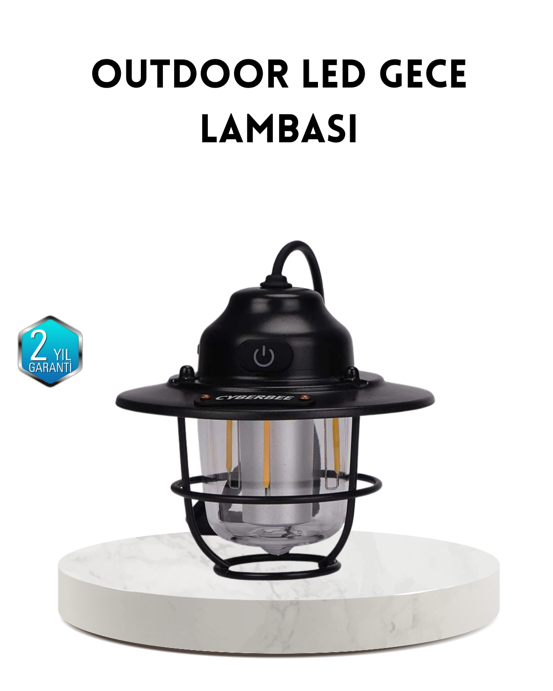 3-188 Outdoor Retro Kamp Işığı Uzun Ömürlü Pil Taşınabilir Suya Dayanıklı - Vipsepet - Görsel 1