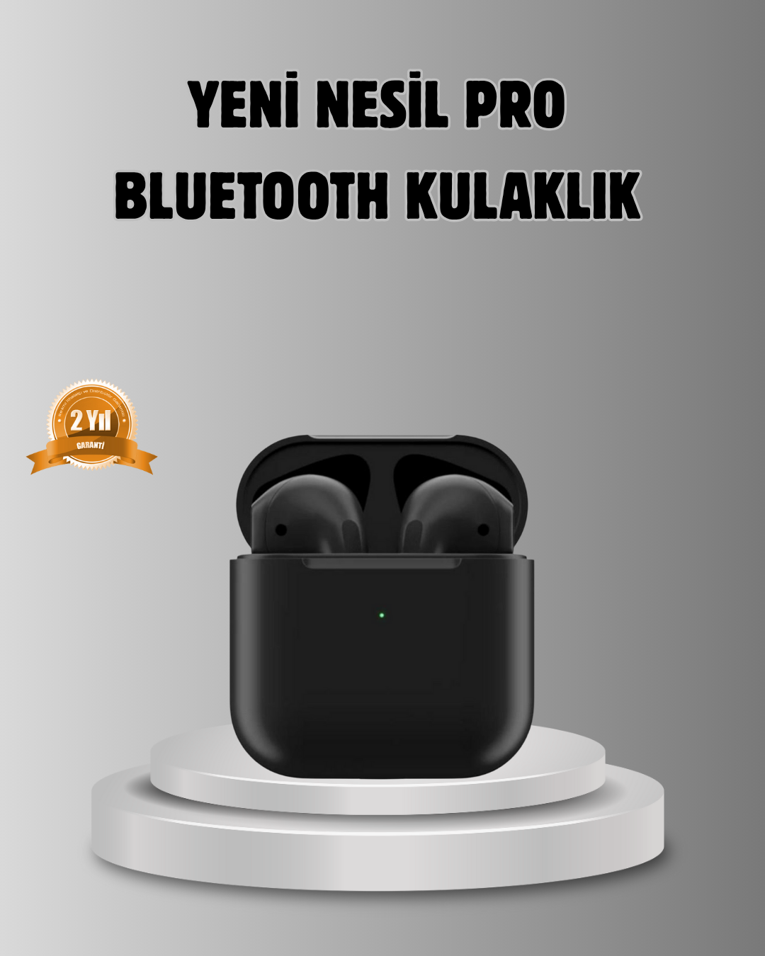 3-189 Tws Pro 5 3D HD Ses Bluetooth Kulaklık – Kablosuz, Ergonomik, Şarj Kutulu, Gürültü Engelleme - vipsepet - Görsel 1
