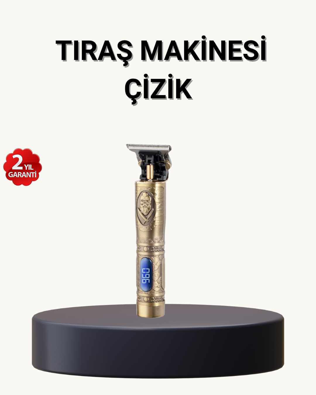 3-195 Profesyonel Kablosuz Tıraş Makinesi – 1-2 Saat Kesintisiz Kullanım - vipsepet - Görsel 1