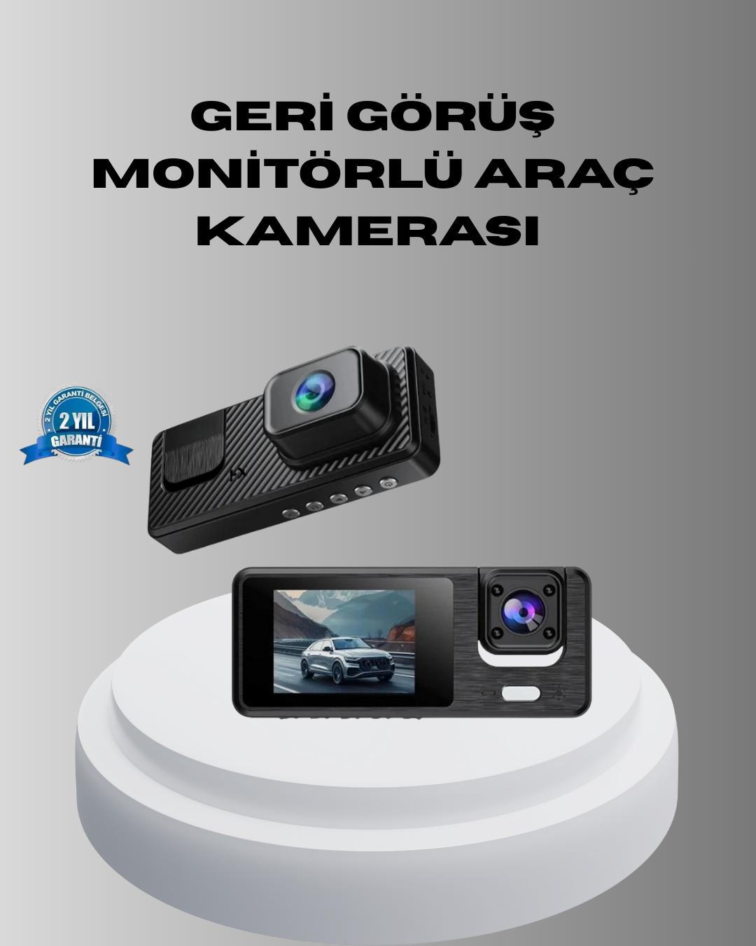 3-200 Park Modlu 3 Kameralı Araç Kayıt Cihazı 1080P Ön Kamera 2’’ Ekran - Vipsepet - Görsel 1