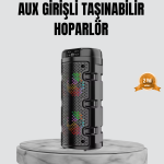 Taşınabilir Bluetooth Hoparlör Çift Sürücü Güçlü Bas HD Ses Çoklu Bağlantı - Vipsepet