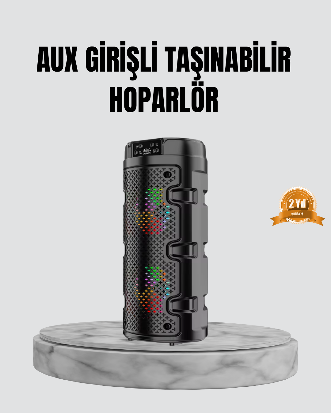 3-201 Taşınabilir Bluetooth Hoparlör Çift Sürücü Güçlü Bas HD Ses Çoklu Bağlantı - Vipsepet - Görsel 1