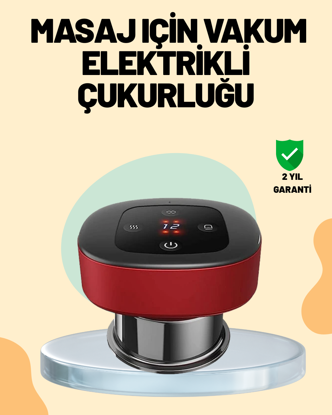 3-209 4’ü 1 Arada Elektrikli Çukurluk Masaj Seti Isı Masaj ve Kırmızı Işık - Vipsepet - Görsel 1