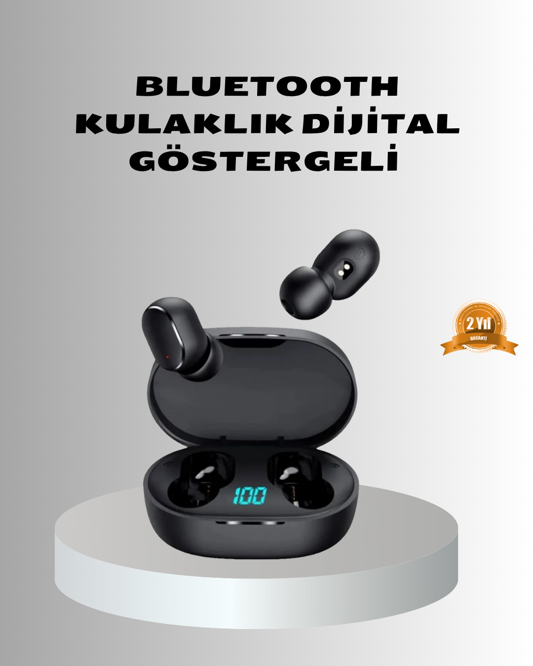 3-213 Bluetooth Kulaklık – Gürültü Önleyici, Mikrofonlu, Uzun Pil Ömürlü Kablosuz Kulaklık - vipsepet - Görsel 1