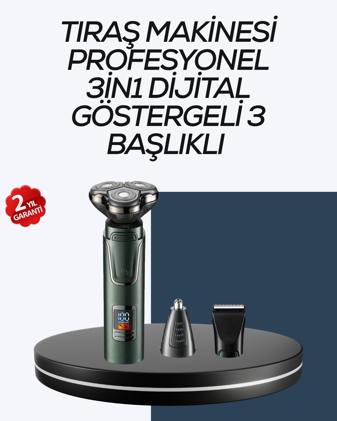 3-22 Kuru Kullanıma Uygun Erkek Tıraş Makinesi - vipsepet - Görsel 1