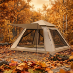 Otomatik Kamp Çadırı 240x240x160 cm 6 Kişilik Geniş Hacimli Güneşlikli - Vipsepet