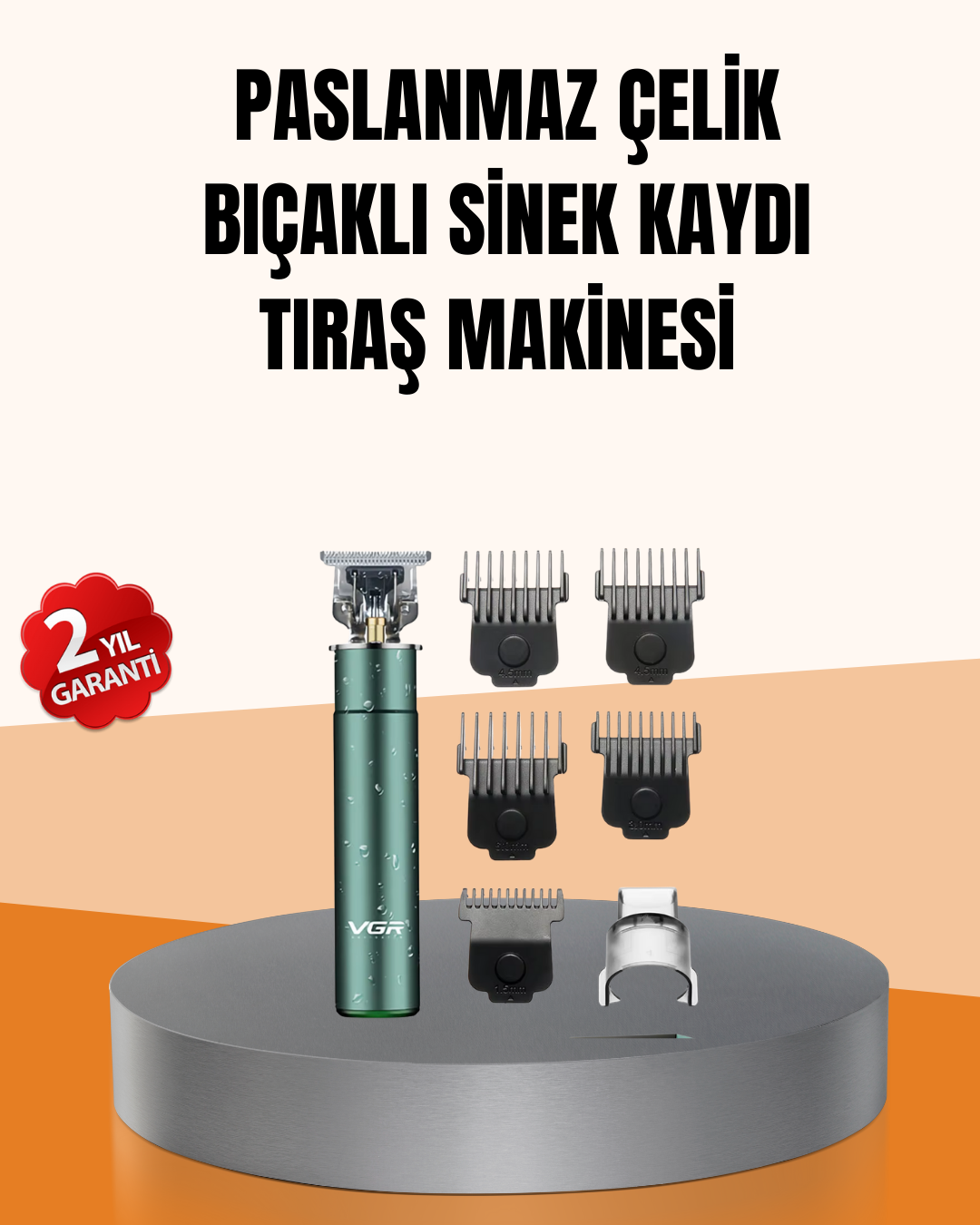 3-22 USB Hızlı Şarjlı 3 Saat Kullanımlı Saç Kesme Makinesi - vipsepet - Görsel 1