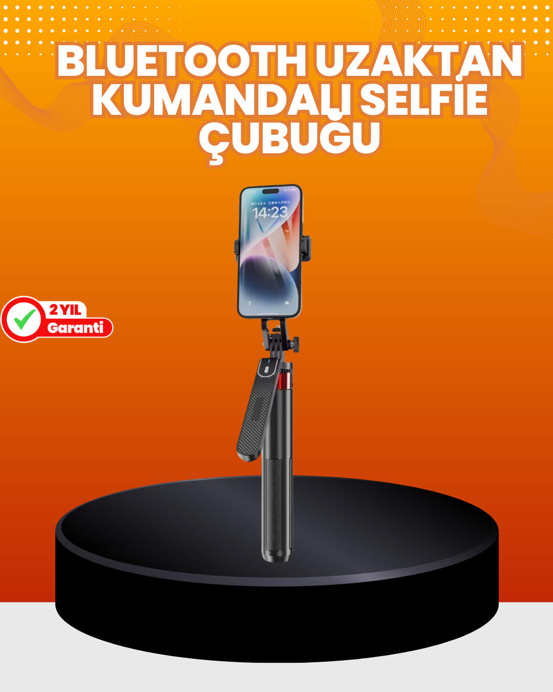 3-229 Ayarlanabilir Telefon Tripodu Selfie Stick Çok Açılı Çekim - Vipsepet - Görsel 1