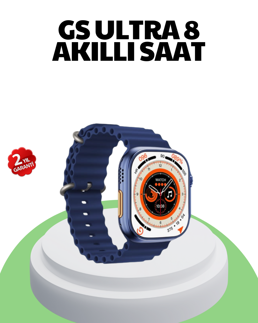 3-232 Akıllı Saat 2.05 İnç Su Geçirmez 360 mAh - Vipsepet - Görsel 1
