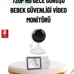 Sesli ve Görüntülü Bebek Kamerası Sıcaklık Takipli - Vipsepet