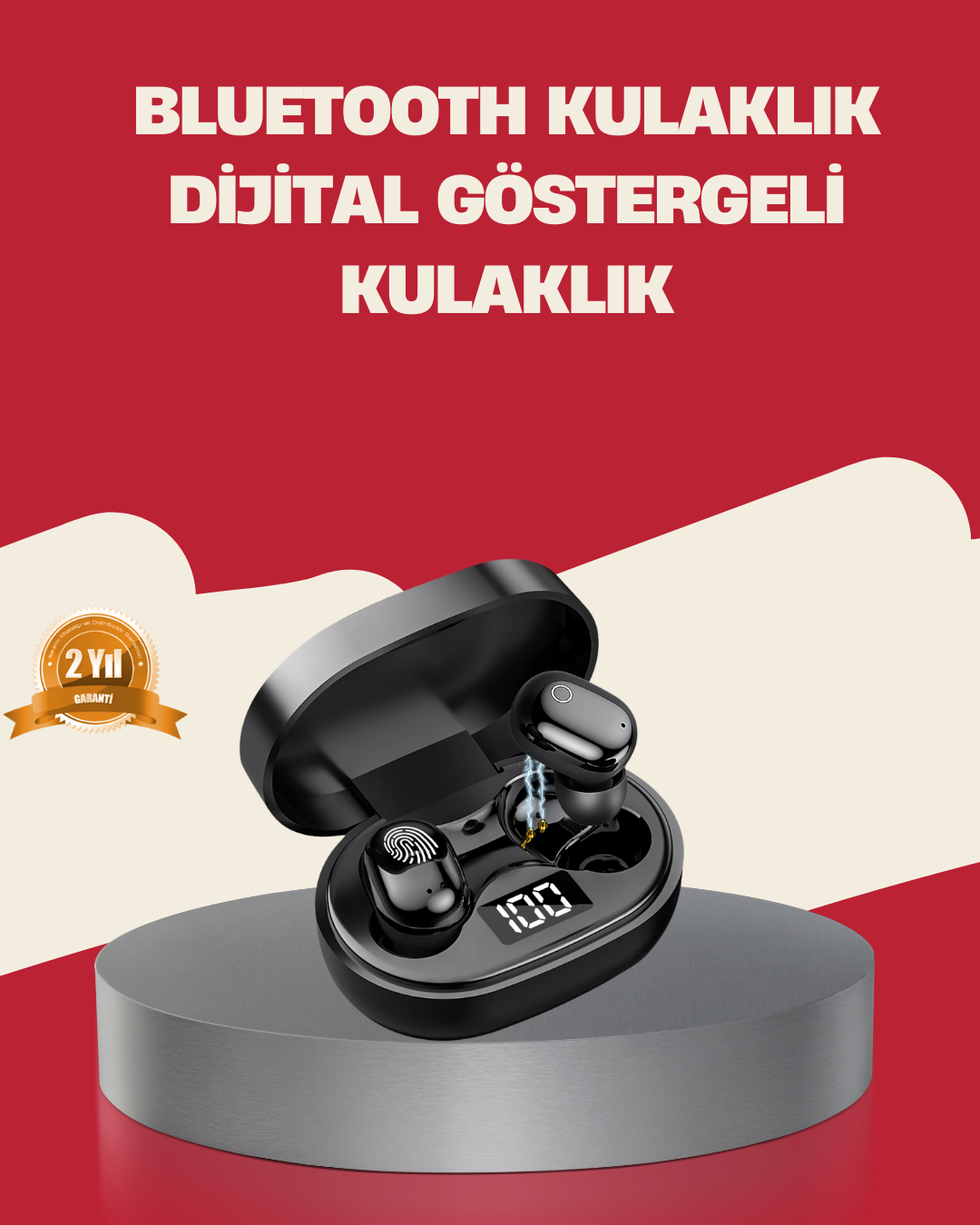3-24 Gürültü Azaltmalı Mikrofonlu Bluetooth Kulaklık - vipsepet - Görsel 1