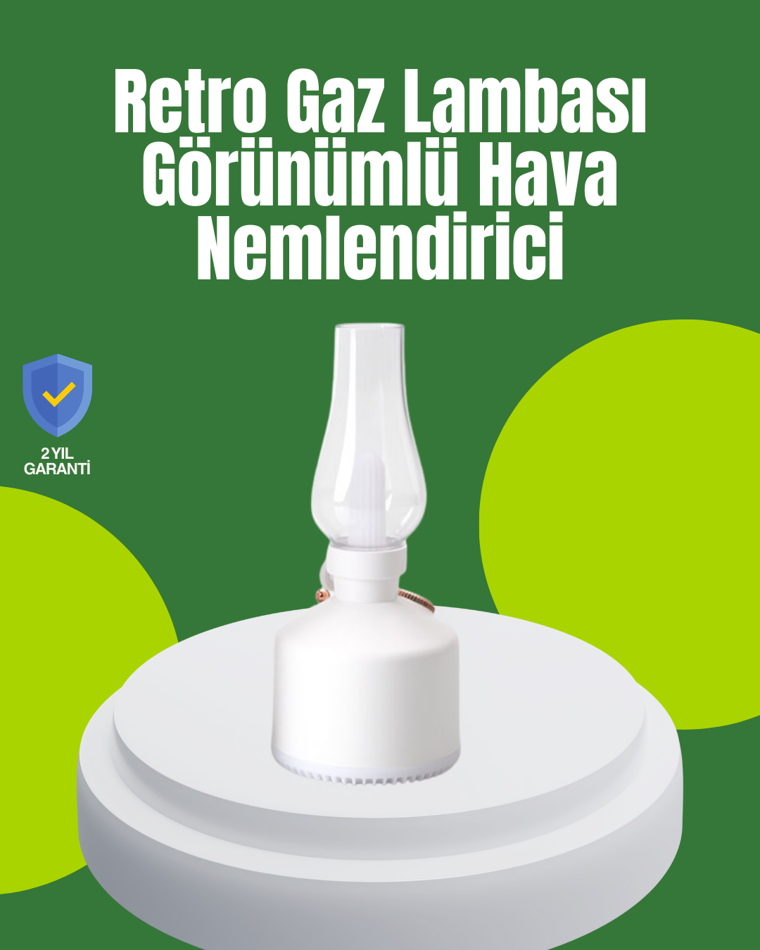 3-24 USB Şarjlı Retro Gaz Lambası Hava Nemlendirici Led Atmosfer Işıklı - Vipsepet - Görsel 1