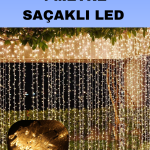 4 Metre Icicle Şelale Led Perde Işık Sarı Aydınlatma - Vipsepet