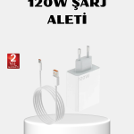 120W Type-C Hızlı Şarj Adaptörü – Akıllı Koruma ve Turbo Güç Desteği - Vipsepet