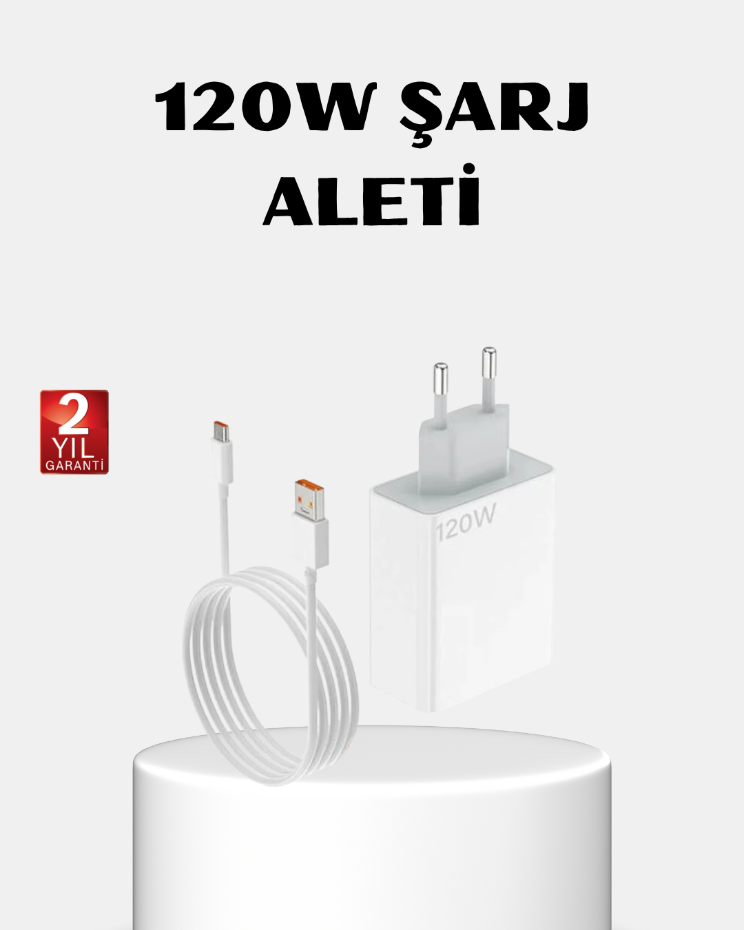 3-25 120W Type-C Hızlı Şarj Adaptörü – Akıllı Koruma ve Turbo Güç Desteği - Vipsepet - Görsel 1
