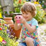 Çocuklar İçin Baskılı Mini Kamera 6 Kalem 5 Kağıt Rulosu Hediyeli Eğlenceli Fotoğraf Makinesi - Vipsepet