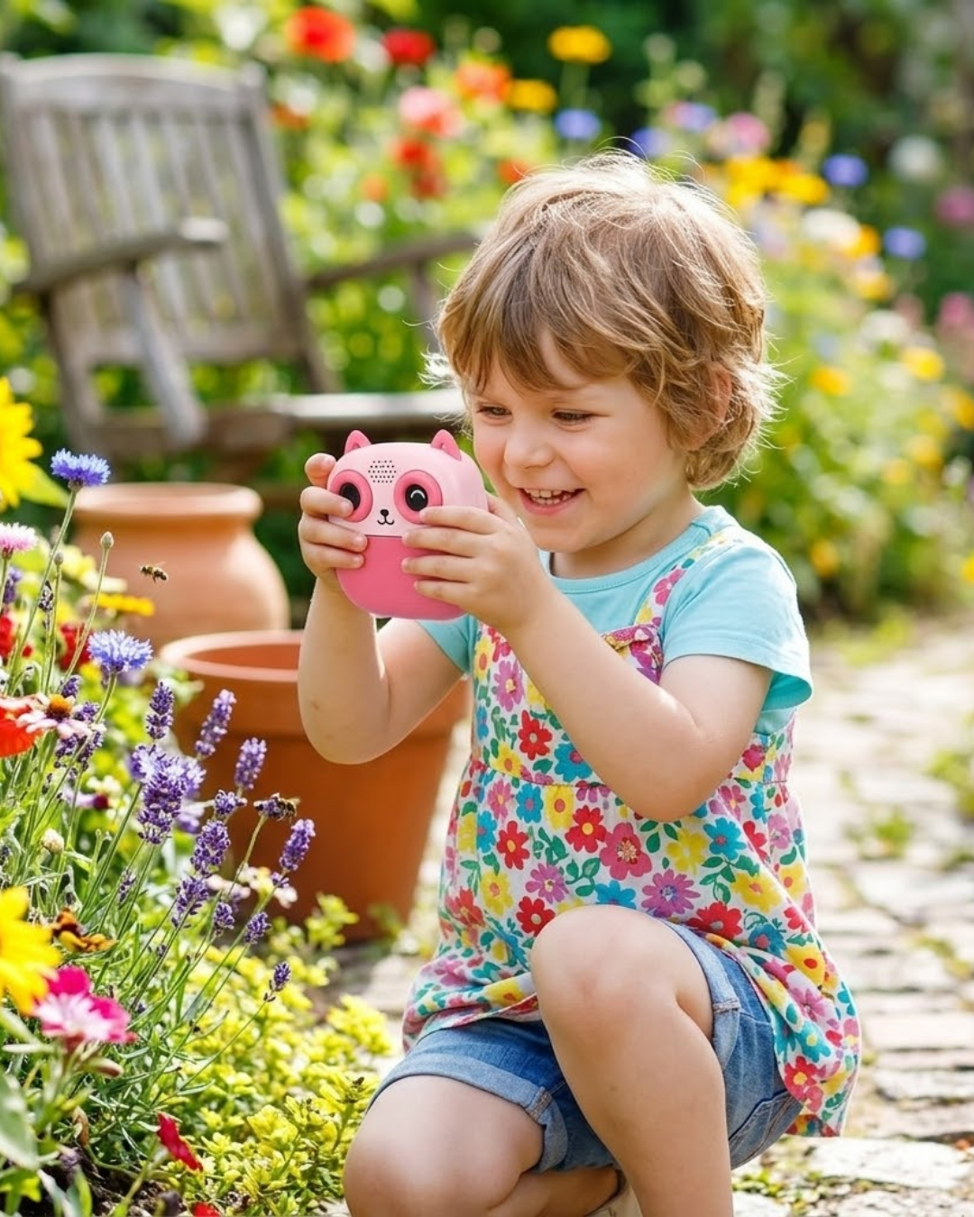 3-26 Çocuklar İçin Baskılı Mini Kamera 6 Kalem 5 Kağıt Rulosu Hediyeli Eğlenceli Fotoğraf Makinesi - Vipsepet - Görsel 1