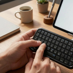 Taşınabilir Mini Bluetooth Klavye Şarjlı Kablosuz Klavye - Vipsepet