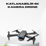 4K Katlanabilir Drone Uzaktan Kontrollü Wi-Fi Görüntü Aktarımlı - Vipsepet