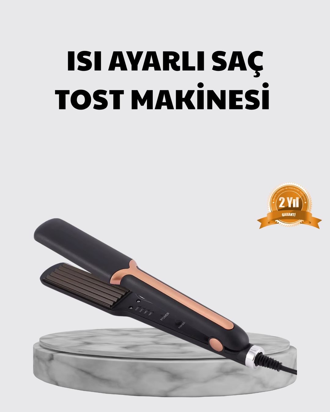 3-32 Tost Model Saç Şekillendirici Hızlı Isınan Isı Ayarlı - Vipsepet - Görsel 1
