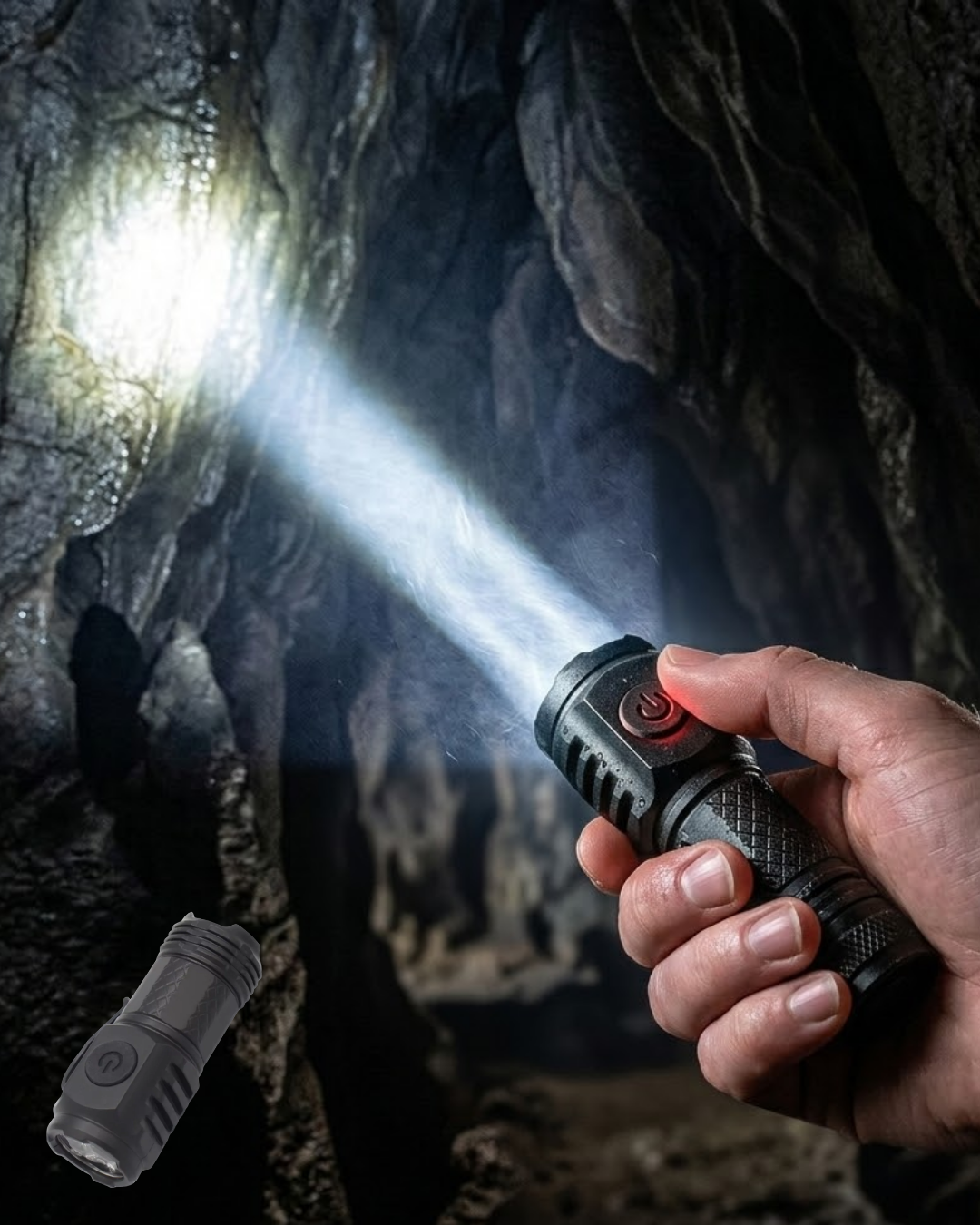 3-33 Taşınabilir Mini El Feneri USB Type-C Şarjlı ve Dayanıklı Tasarım - Vipsepet - Görsel 1