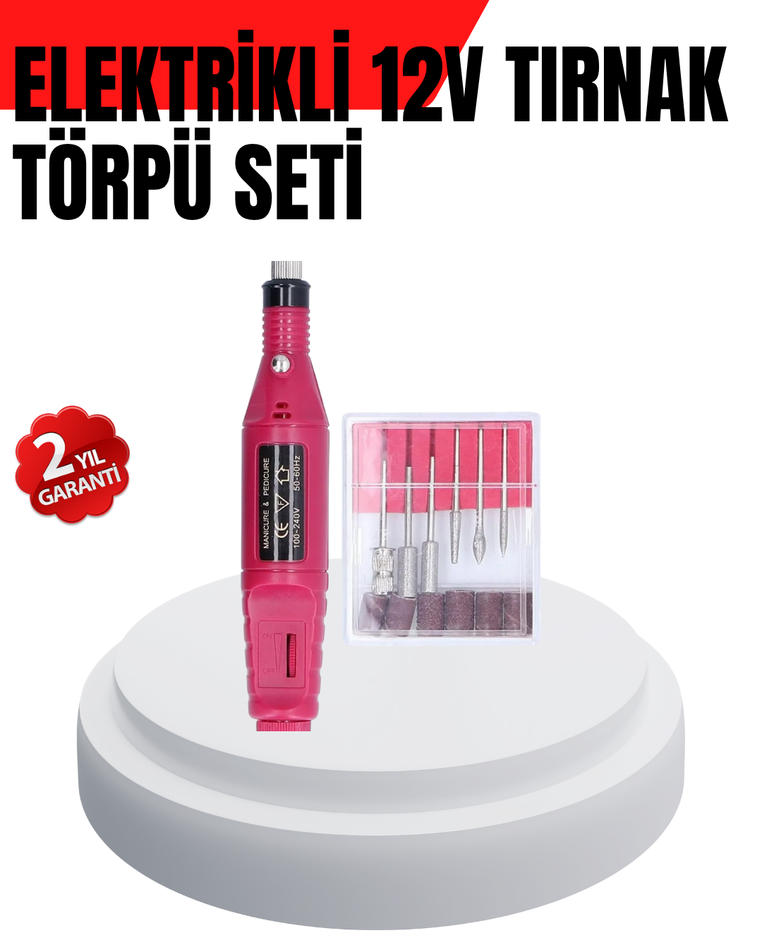 3-34 Kalem Tipi Sessiz Manikür Pedikür Cihazı - Vipsepet - Görsel 1
