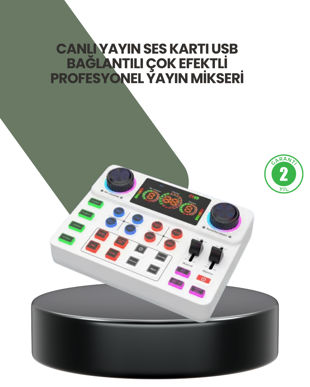 3-37 Podcast Karaoke ve Sosyal Medya Yayınları İçin Ses Kartı - Vipsepet - Görsel 1