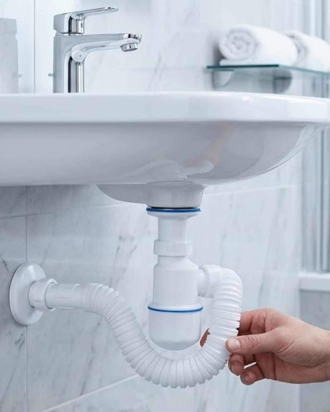 3-4 Lavabo Gider Borusu Esnek Hortumlu Sifon Seti Koku Önleyici Dayanıklı Tasarım - Vipsepet - Görsel 1