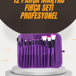Fondöten, Allık ve Far Uygulamalarına Uygun 12 Parça Makyaj Fırça Takımı Ergonomik Saplı - Vipsepet