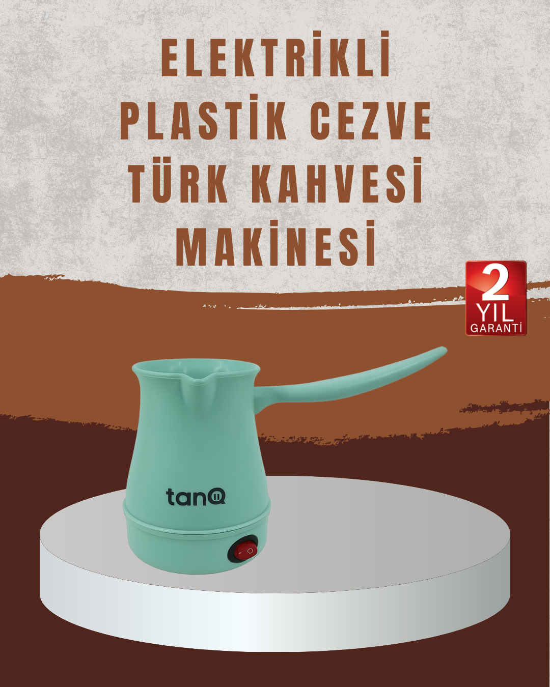 3-41 Işıklı Açma Kapama Anahtarlı Elektrikli Kahve Cezvesi - Vipsepet - Görsel 1
