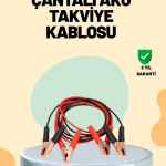 1200 Amper Jumper Kablo 2 Metre Bakır Uçlu Araç Takviye Seti - Vipsepet
