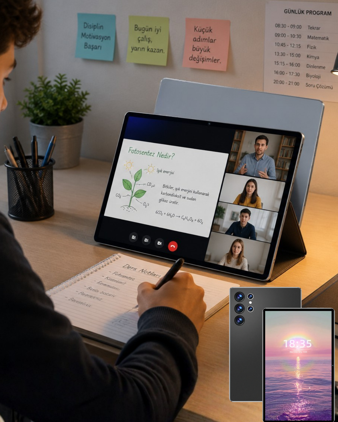 3-43 Android Tablet 10.1 HD Ekran 16GB RAM 1TB Depolama WiFi Destekli - Vipsepet - Görsel 1