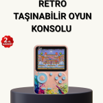 500 Klasik Oyunlu Retro Oyun Konsolu Taşınabilir ve TV Bağlantılı - Vipsepet