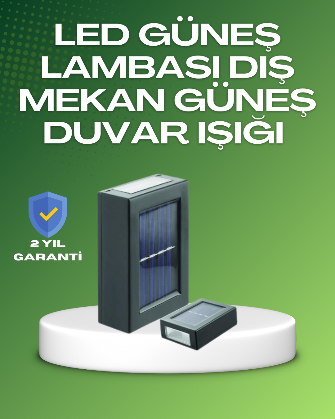 3-50 Dış Mekan Güneş Paneli ile Aydınlatma Lambası - Vipsepet - Görsel 1