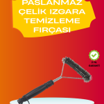 Mangal Izgara Temizleme Fırçası Pas Tutmaz Çelik Telli - Vipsepet