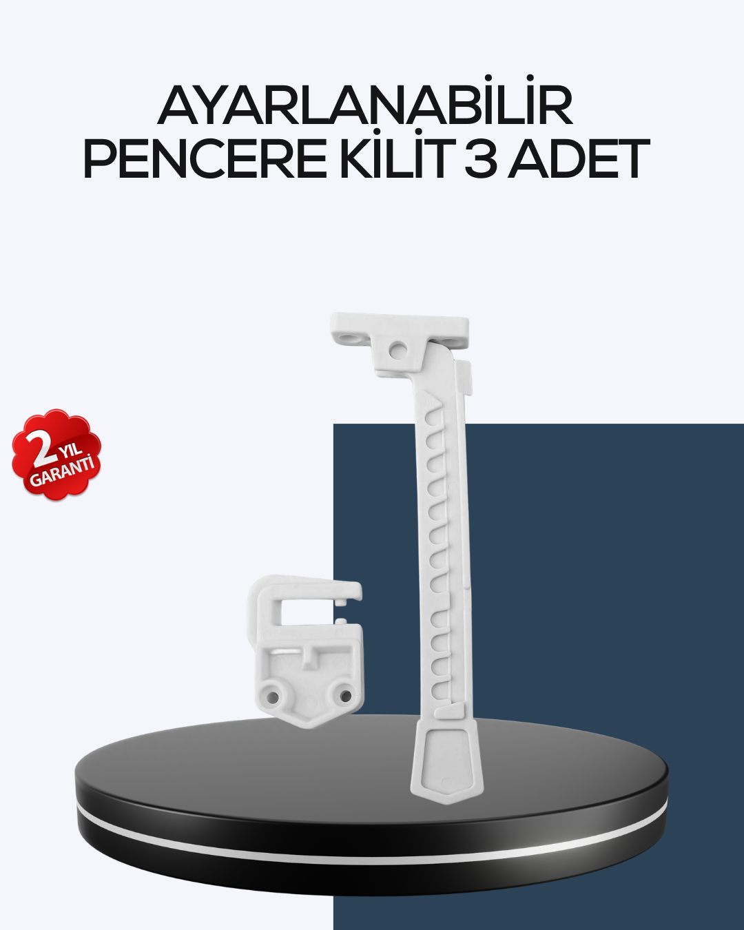 3-54 Çocuk Güvenliği İçin Cam Pencere Kilidi 3 Adet - Vipsepet - Görsel 1