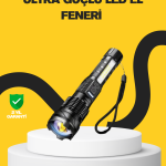 Güçlü LED El Feneri Şarj Edilebilir Çok Modlu - Vipsepet
