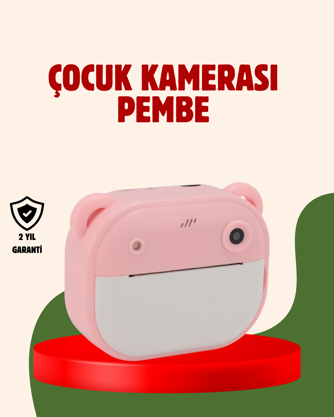 3-57 Çocuklar İçin Şipşak Yazıcı Kamera 24MP HD Çift Lensli Termal Baskılı - Vipsepet - Görsel 1