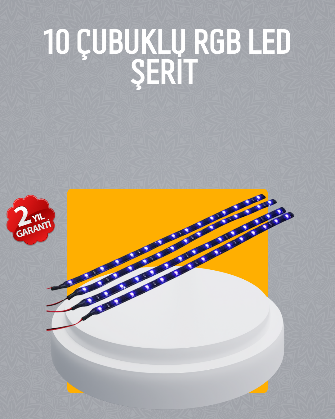 3-58 LED Yağmur Işığı Seti 10 Adet Meteor Çubuk Aydınlatma - Vipsepet - Görsel 1