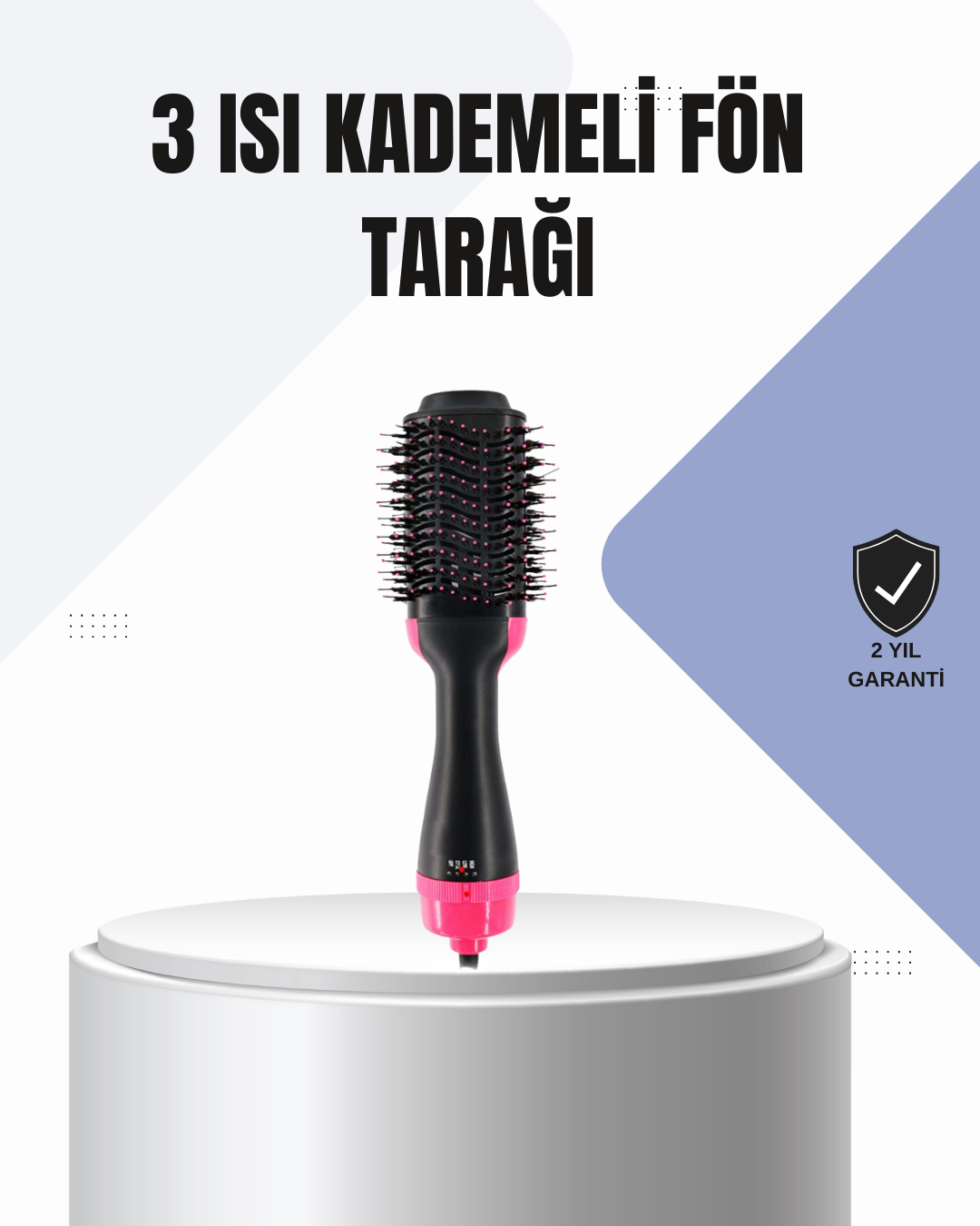 3-59 Oval Tasarımlı Profesyonel Fönlü Saç Şekillendirici - Vipsepet - Görsel 1