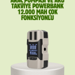Araç Akü Takviye Cihazı ve Lastik Şişirme Pompası 12.000 mAh - Vipsepet