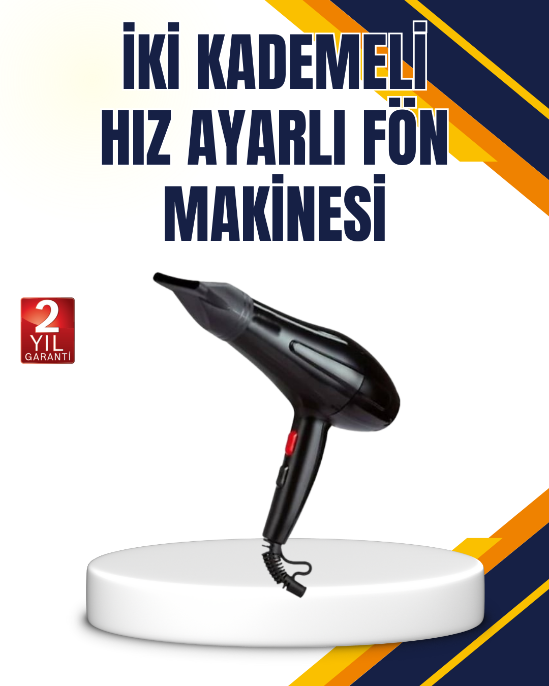 3-60 Soğuk Üfleme Özellikli 2200W Profesyonel Fön Makinesi - Vipsepet - Görsel 1
