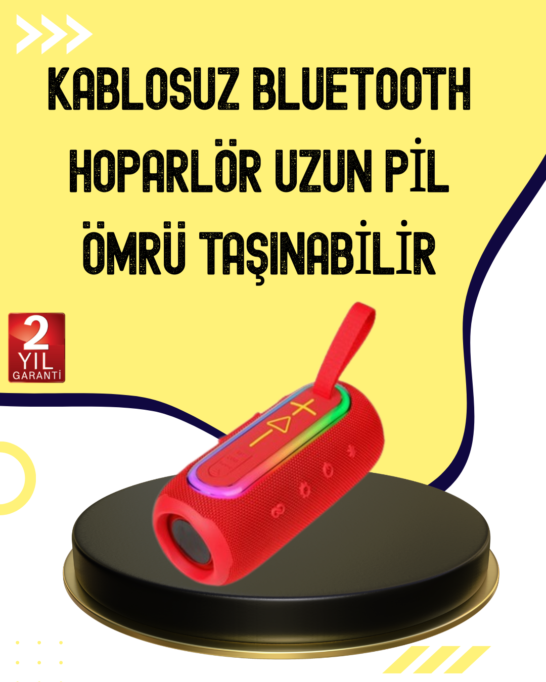 3-61 Uzun Pil Ömürlü Bluetooth 5.1 Hoparlör - Vipsepet - Görsel 1