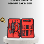 Şık Kutu Tasarımlı 17 Parça Manikür Pedikür Seti Dayanıklı ve Hijyenik - Vipsepet