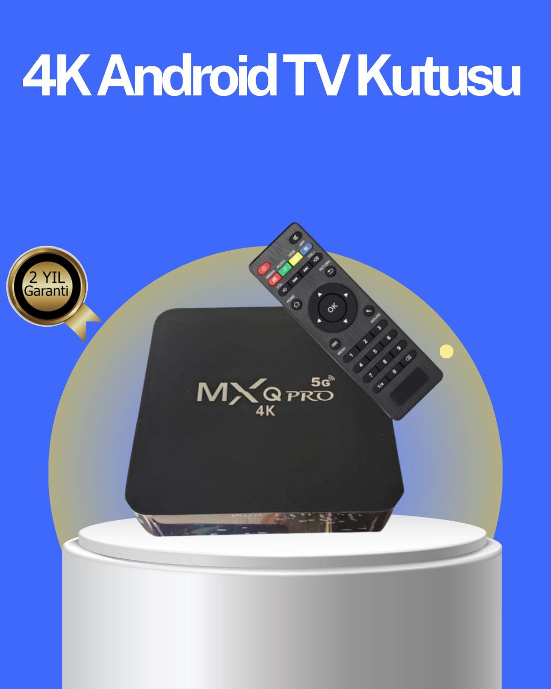 3-65 Akıllı Android TV Box – 4K Çözünürlük, 2GB RAM, 16GB Depolama, Hızlı Wi-Fi - Vipsepet - Görsel 1