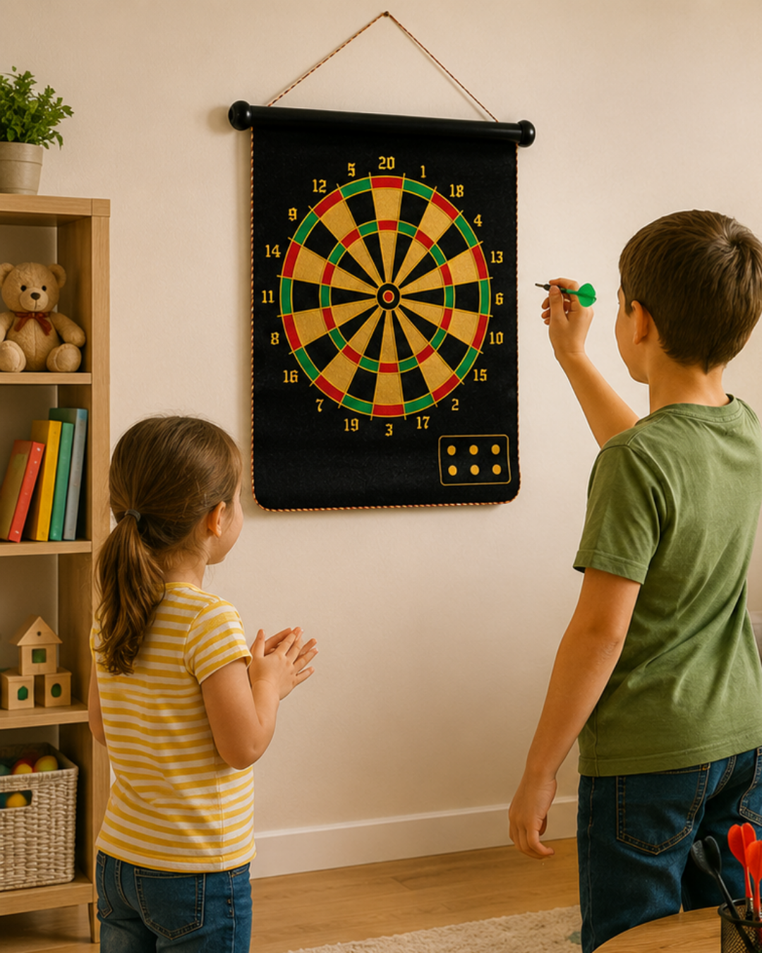 3-66 Güvenli Manyetik Dart Seti 6 Dart Oklu Eğlenceli Hedef Oyunu - Vipsepet - Görsel 1