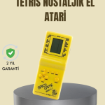 Taşınabilir Tetris Oyunu El Konsolu – Dayanıklı Plastik, Pil ile Çalışan Retro Oyun Aleti - Vipsepet