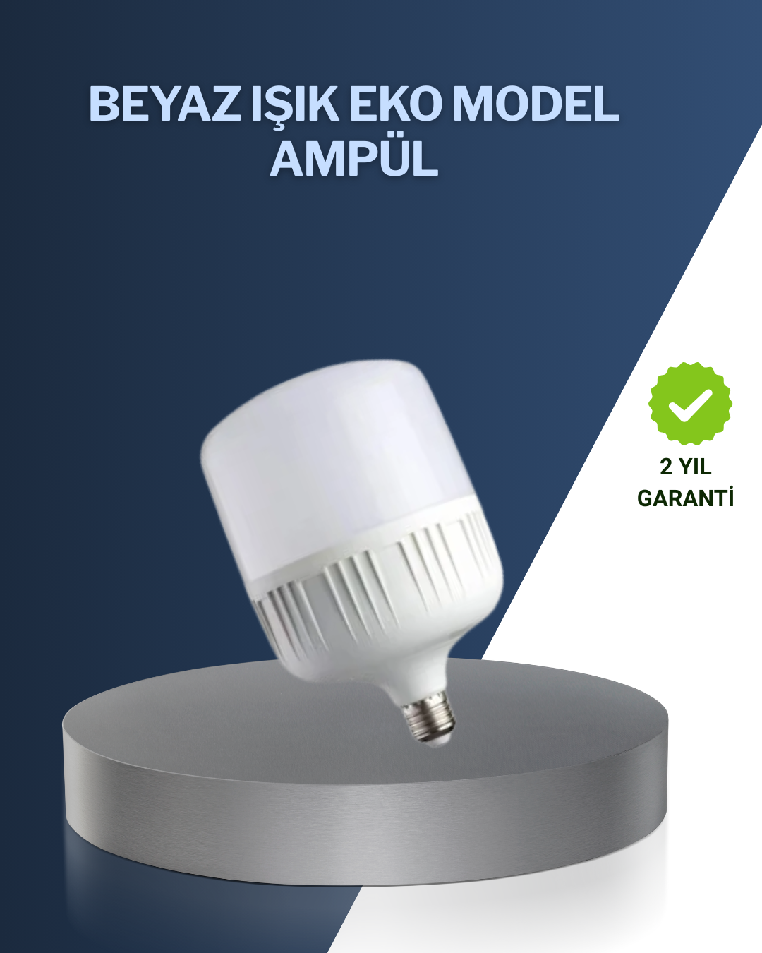 3-70 Uzun Ömürlü Şarjlı LED Ampul 30 Watt Güçlü Aydınlatma - Vipsepet - Görsel 1